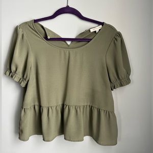 Olive and Oak crop top
